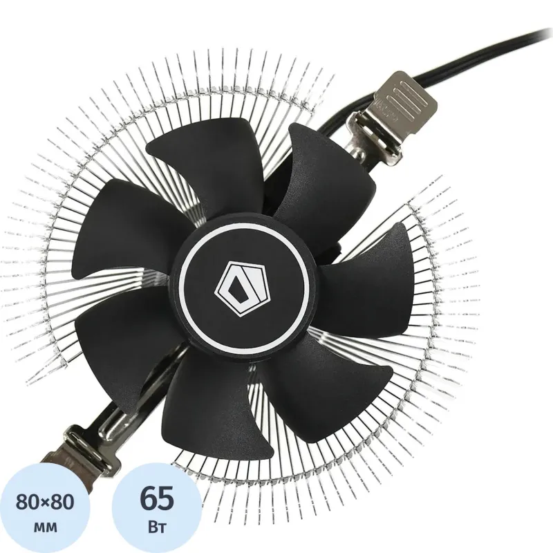 Кулер ID-Cooling DK-01S Soc-AM5/AM4/1151/1200/1700 черный 3-pin 24dB 65Вт 2134770