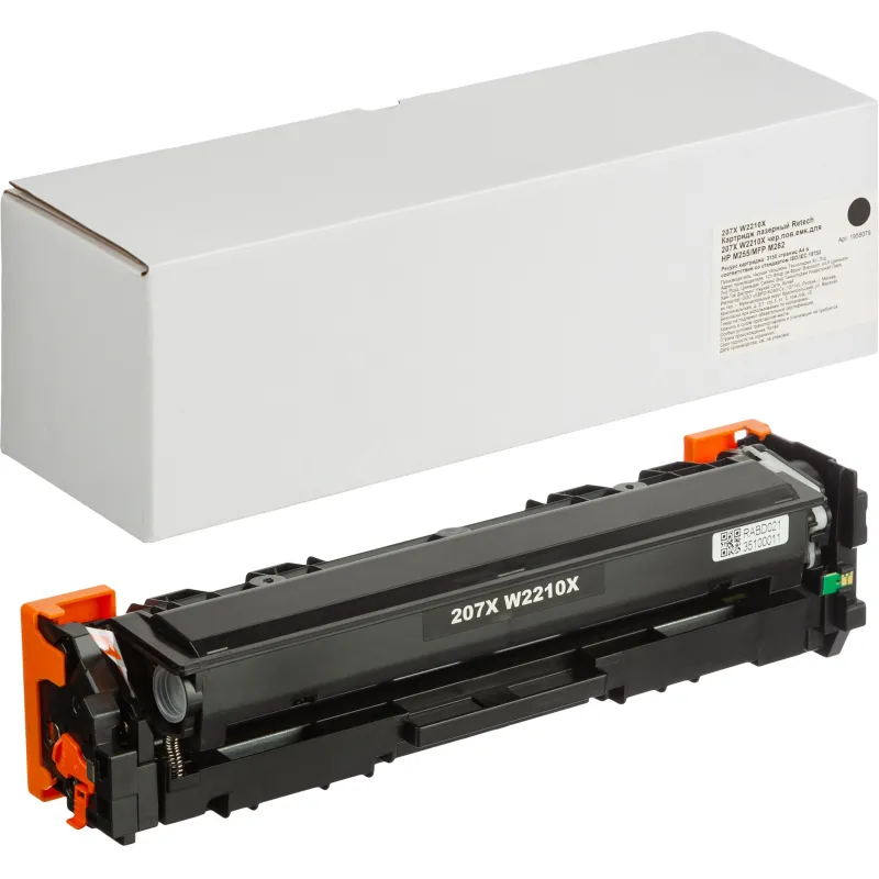 Картридж лазерный Retech 207X W2210X чер.пов.емк.для HP M255/MFP M282 1958079