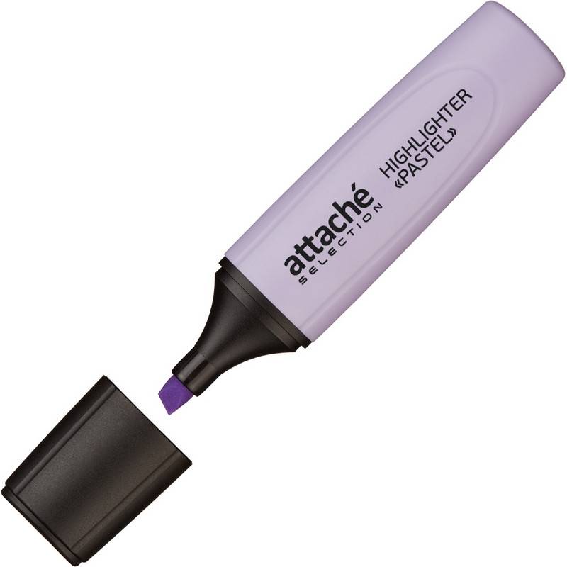 Маркер выделитель текста Attache Selection Pastel 1-5 мм фиолетовый 958591