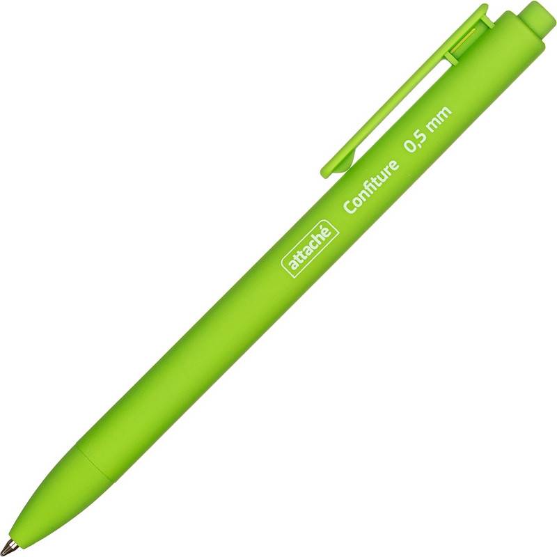 Ручка шариковая одноразовая автоматическая Attache Confiture синяя (толщина линии 0.5 мм) 977787