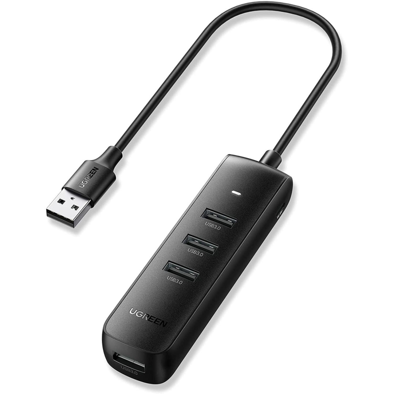 Разветвитель USB Ugreen 4 в 1, 4 x USB 3.0, 5Gbps, 0.25м (10915) 1916688