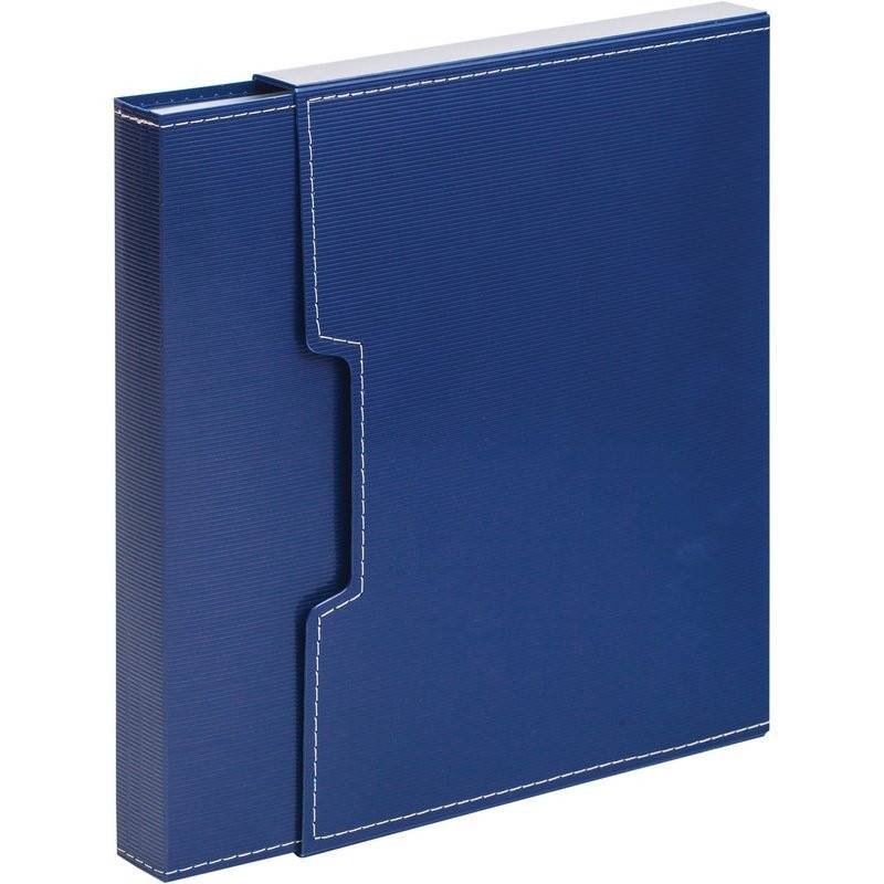 Папка файловая на 100 файлов Attache A4 35 мм синяя в коробе (толщина обложки 1 мм) 273415