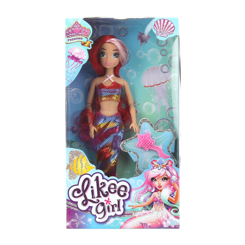 Кукла, руки и ноги сгибаются, расческа, 30 см. Likee Girl LG-D29-097687-1-RU