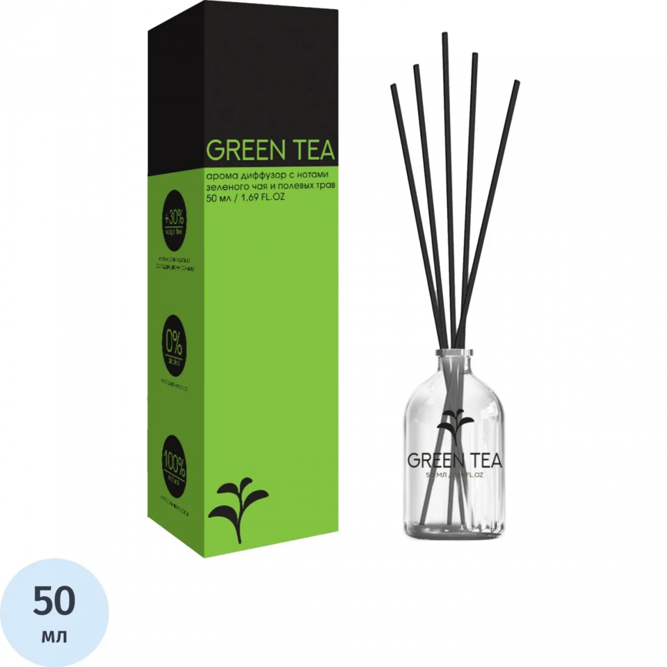 Аромадиффузор NEON AROMA HOME GREEN TEA 50 мл, DNEON50 - 5 Fbrush 2246753