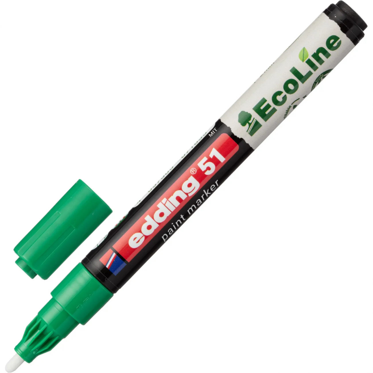 Маркер лаковый E-51 на водной основе, зелёный, 1-2 мм Edding 2251188 4-51-004