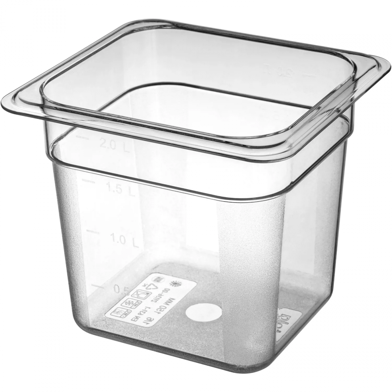 Гастроемкость из поликарбоната 1/6 Н-150 (прозрачный) Restola 2231363 42211360170