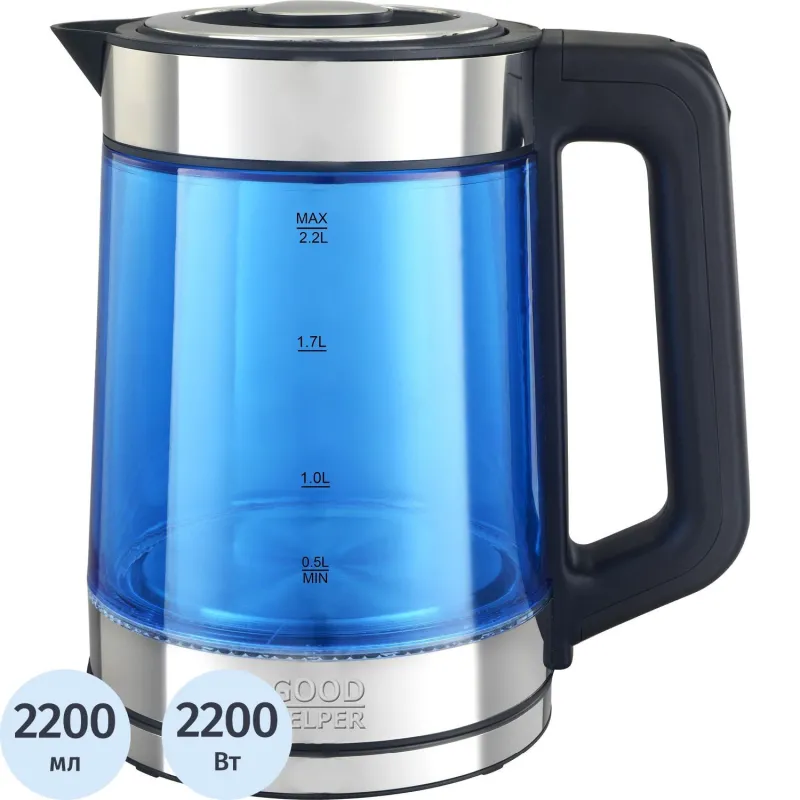 Чайник GOODHELPER KPG-2201 Blue, электрический 2171326 GH-KPG2201BLU