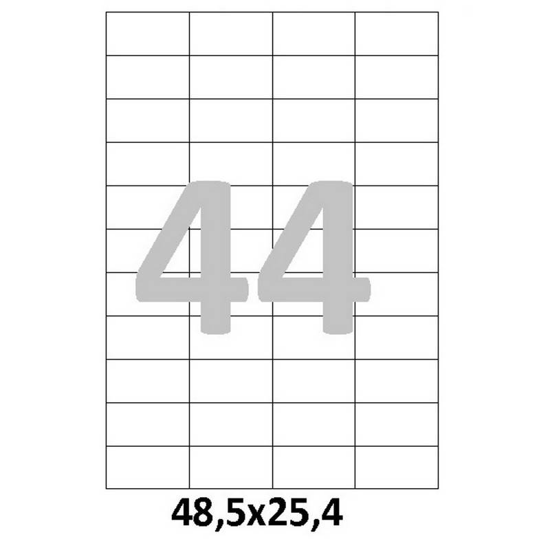 Этикетки самоклеящиеся Office Label 48.5x25.4 мм (44 штуки на л A4, 100 л в уп) 1212980