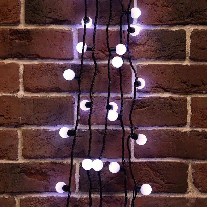 Гирлянда светодиодная Мультишарики 23мм, 10м, черный ПВХ, 80 белый 303-515 Neon-Night 1029835