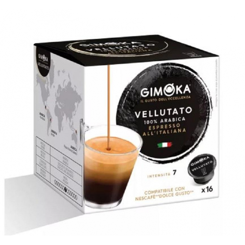 Кофе в капсулах Gimoka Dolce Gusto Espresso Velluato (DG), 16кап/уп 1369761