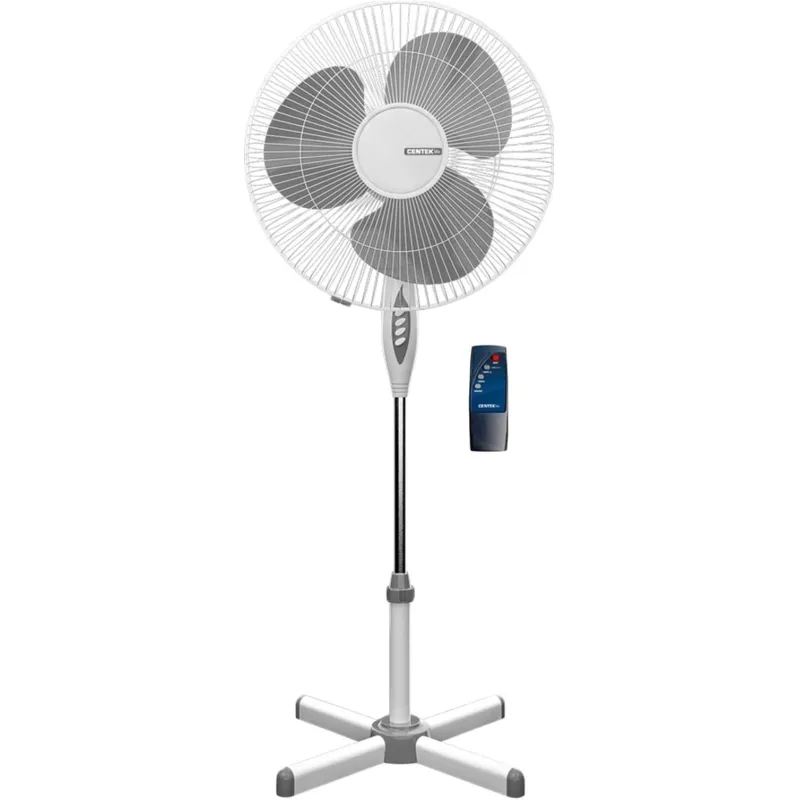 Вентилятор напольный Centek CT-5021 Gray 40Вт, пульт, 43см, подсветка 1347740
