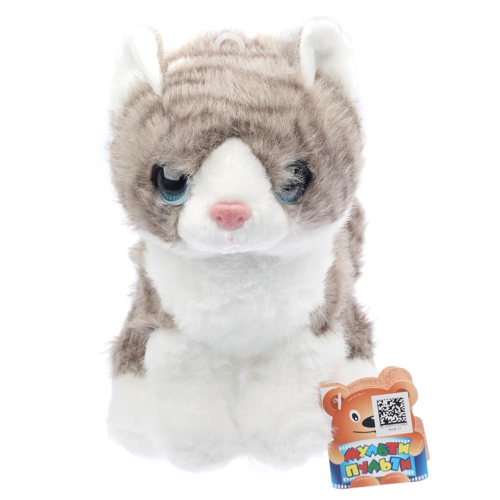 Игрушка мягкая кошка серая Мульти-пульти NL-A20512-22GKT-WOD