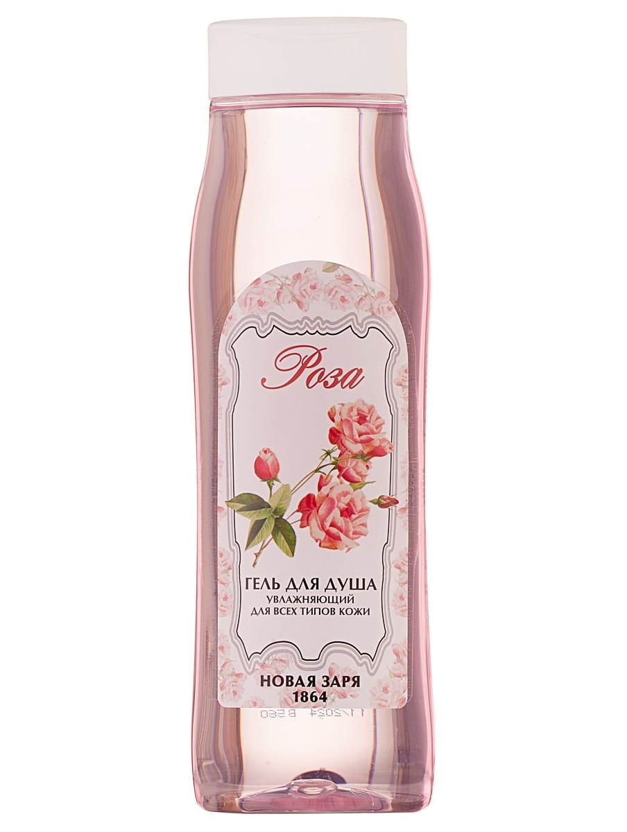Новая Заря Гель для душа Роза увлажняющий для всех типов кожи, 420мл 4603023067584