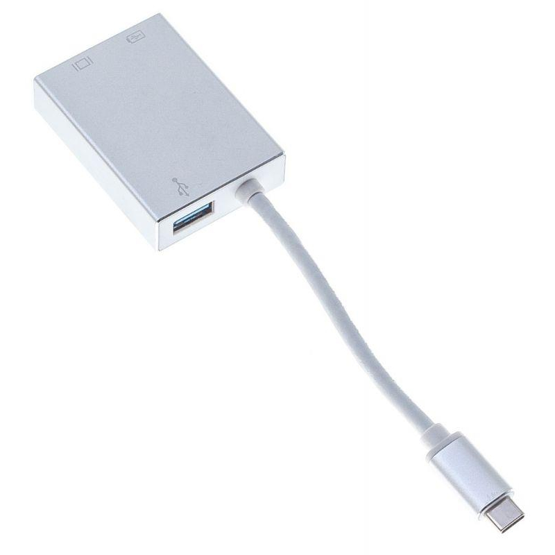 Переходник Buro BHP (Адаптер) USB Type-C(m)(f) miniDP(f) 0.1м сереб 1709891 488059