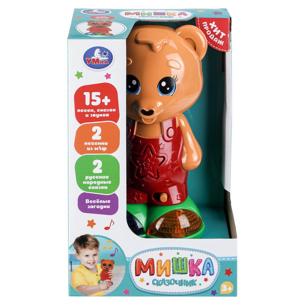 Игрушка сказочник мишка, 15+ песен, сказок и звуков Умка HT1513-R-WOD