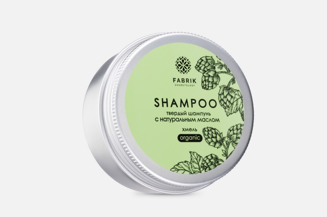 Шампунь для волос Fabrik Cosmetology Твердый Хмель ALU с натуральным маслом 55 г 4631154080844