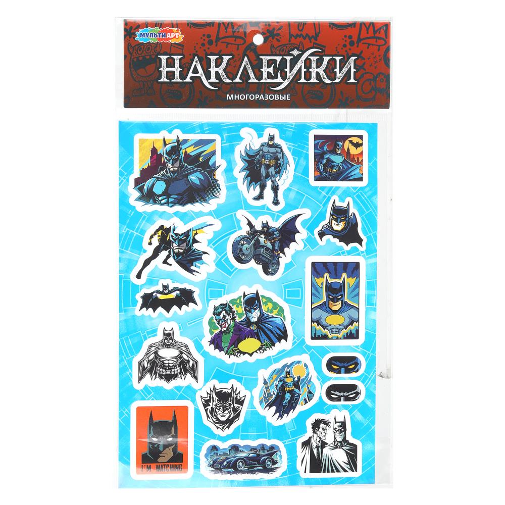 Наклейки бумажные, А5 "Ночной супергерой" MultiArt STICK5-123947