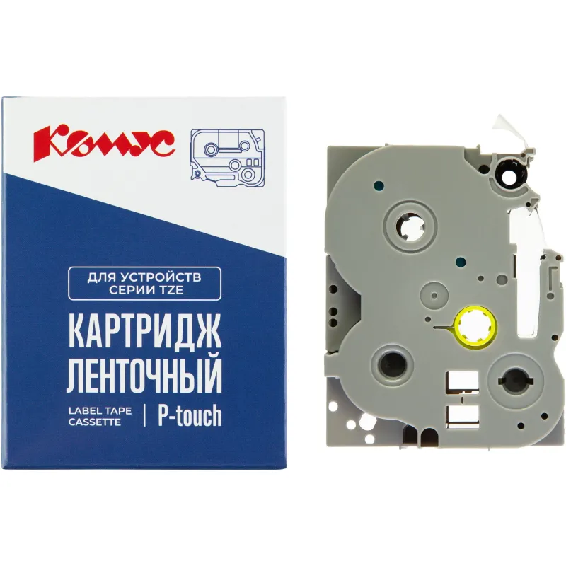 Картридж Комус TZE-561(Brother TZE-561 черный на синем,36мм/8м) 1944212 RL-B-T561P-BK/BL-36MM*8M