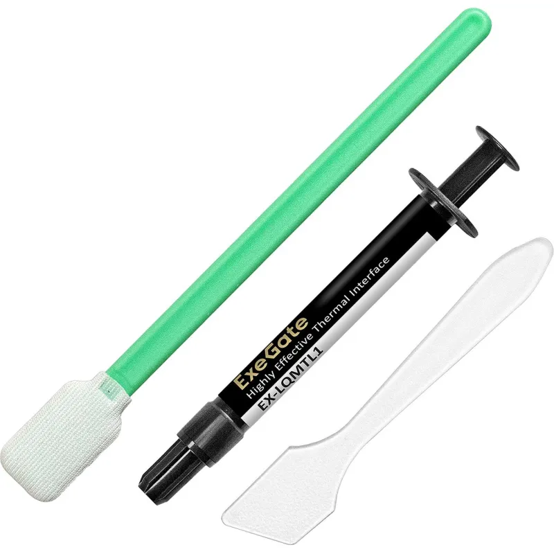 Термопаста жид. мет. ExeGate EX-LQMTL3, 3г, шприц с лопаткой)(EX296095RUS) 2120904