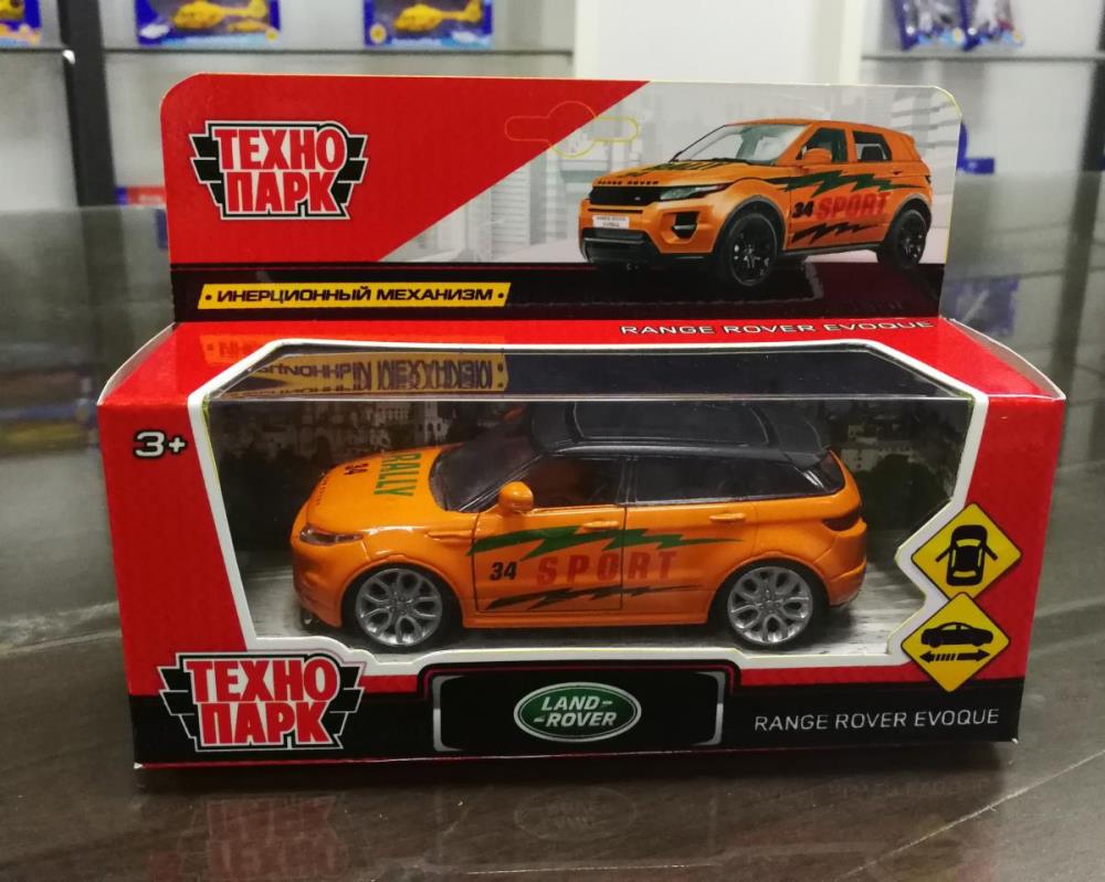 Машина металлическая Лэнд Ровер Рэндж Ровер Эвок, спорт, 12,5 см. Технопарк EVOQUE-S (72)