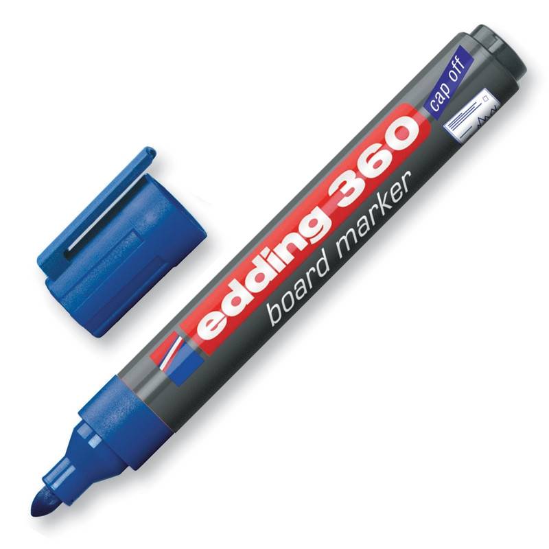 Маркер для досок Edding e-360/3 синий (толщина линии 1.5-3 мм) 31831