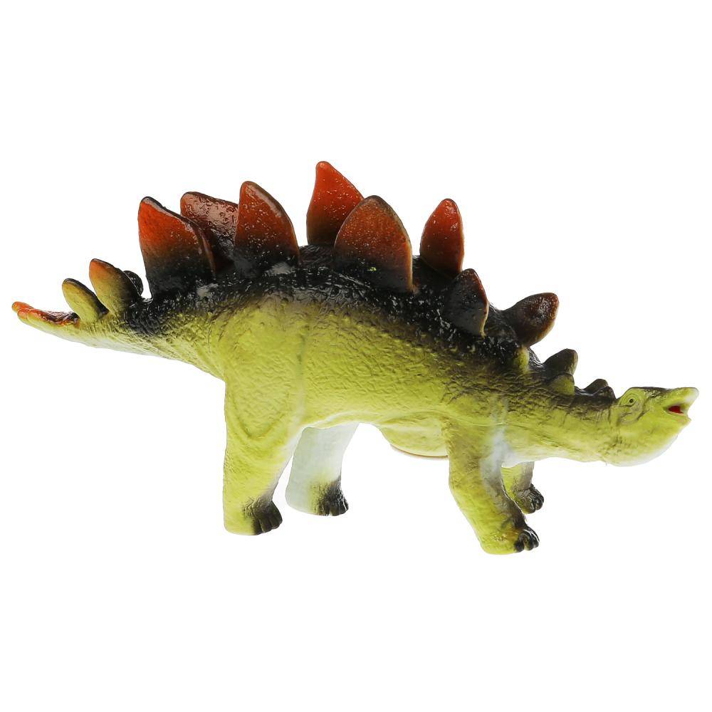 Игрушка пластизоль Динозавр Стегозавры, 33х9х14 см. звук Играем Вместе ZY598039-R