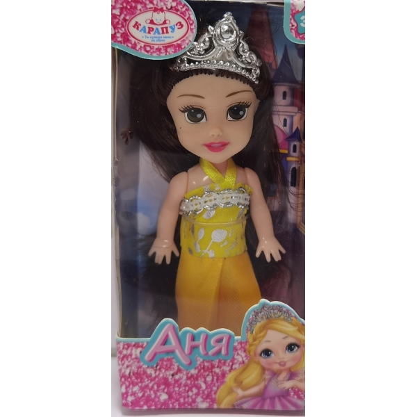 Кукла маленькая Анечка, 12 см. Карапуз ANNA-SP5-BOX