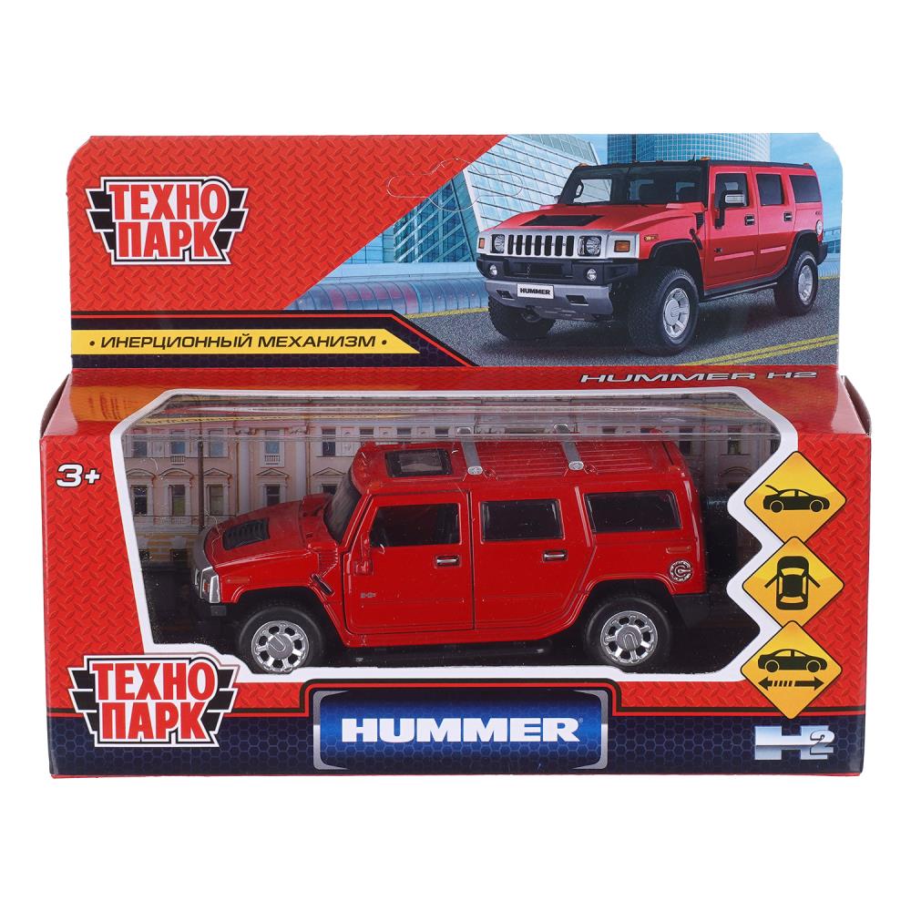 Машина металлическая Хаммер hummer h2, 12 см, красный Технопарк HUM2-12-RD (72)