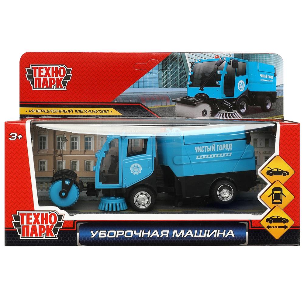 Машина металлическая Уборочная машина, 15,5 см. Технопарк VACCAR-12-BU