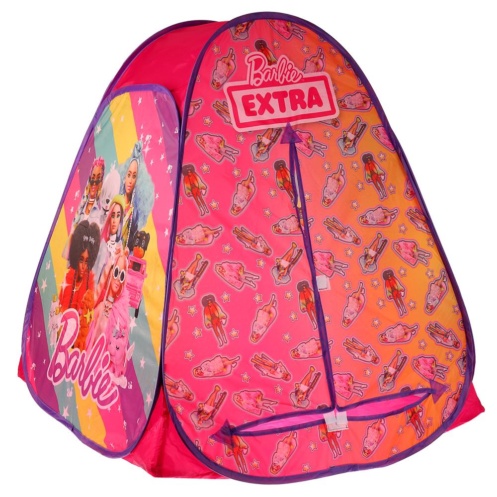 Палатка детская игровая Барби, 81х90х81 см. в сумке Играем вместе GFA-BRBXTR01-R