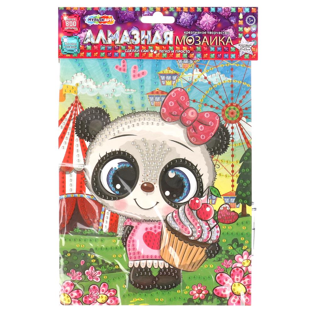 Алмазная мозаика 17х23 см. Пандочка MultiArt AM17X23-113877