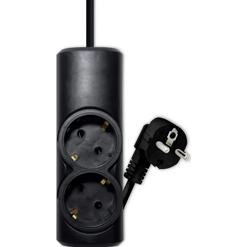 Удлинитель PROGIX PG215 2р/5м/2,2кВт/10А заземление, черный, ПВС 3х0.75 2203892