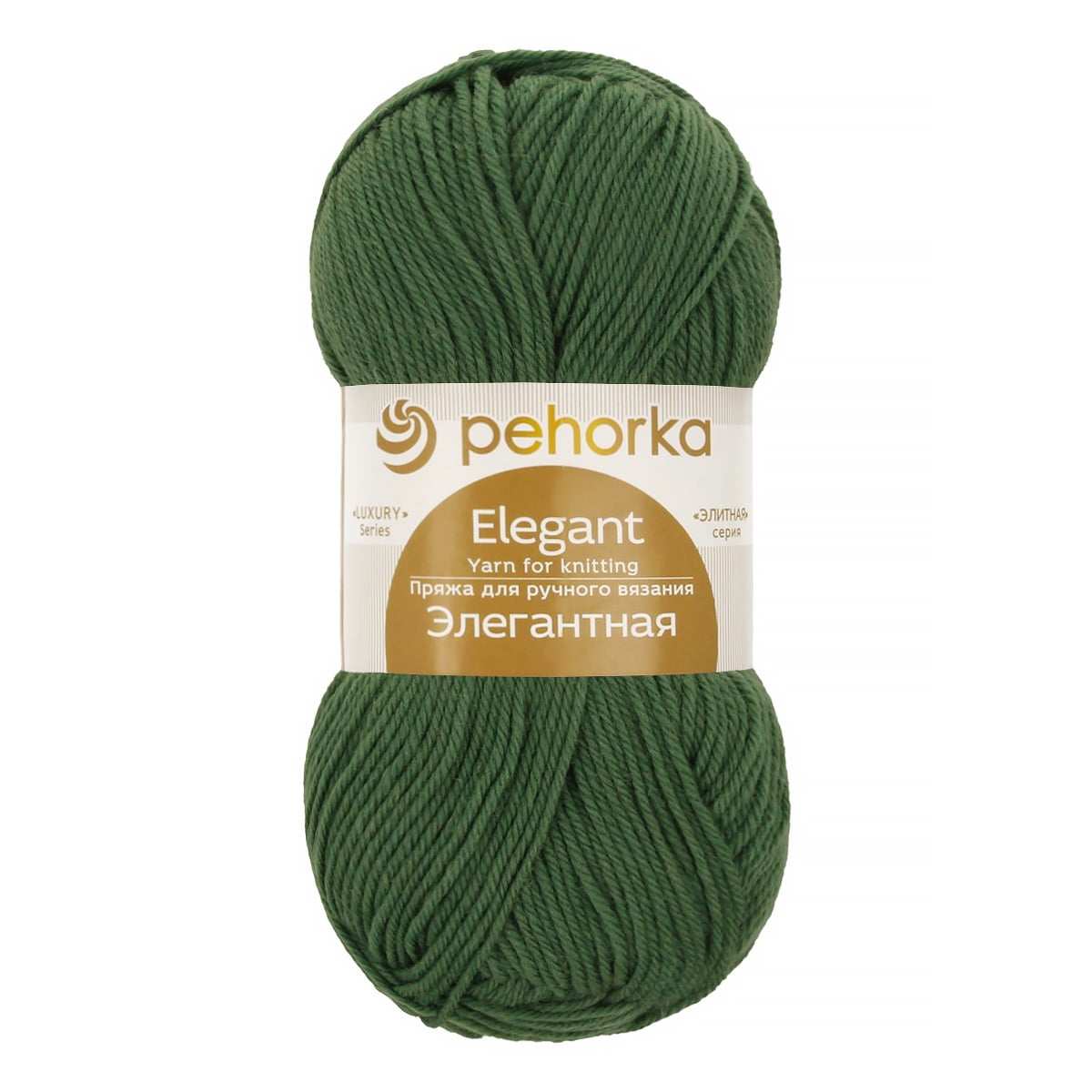 Пряжа ПЕХОРКА Элегантная 250м/100г цвет 117-Киви 2123001171