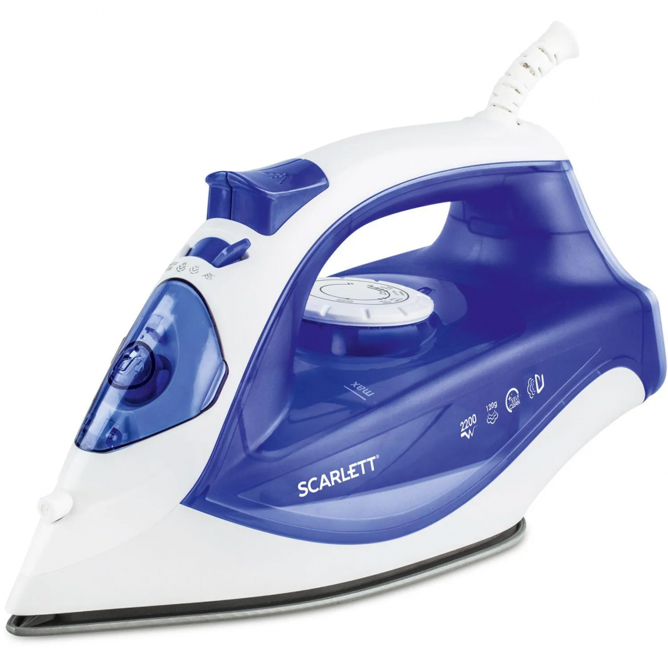 Утюг SCARLETT SC-SI30K23, 2200Вт, синий 1640499