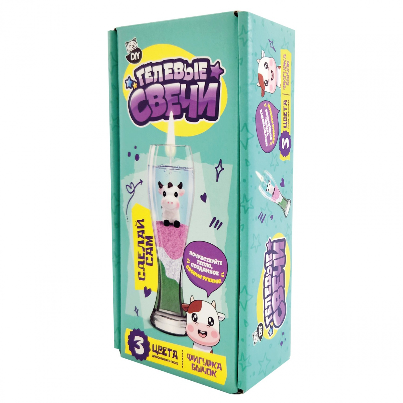 Набор для творчества Сделай сам Гелевая свеча фигурка Бычок ВИСМА 1741пл