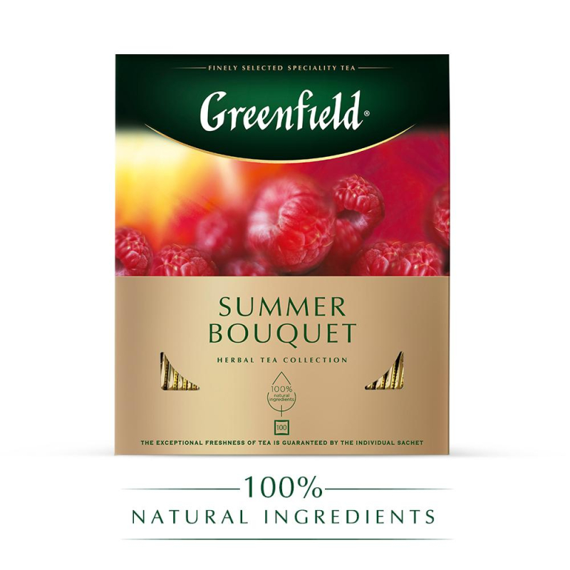 Чай Greenfield Summer Bouquet фруктов.фольгир. 100 пак/уп 0878-09 327366