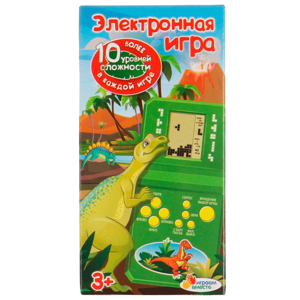 Электронная логическая игра Динозавр, 12,5х6,5х2,5 см Играем Вместе B1420010-R10