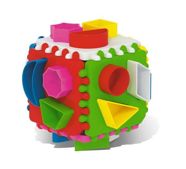 Логический куб подарочный, развивающая игрушка сортер Stellar 01316