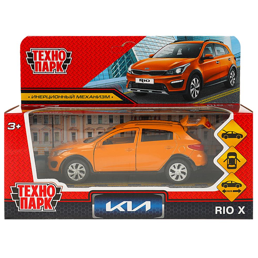 Машина металлическая Киа Рио X 12 см. оранжевый, Технопарк XLINE-12-OG