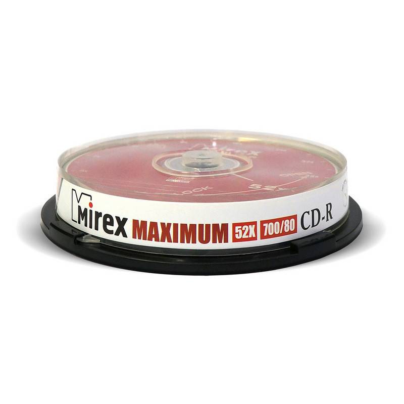 Диск CD-R Mirex 0,7 GB 52x (10 штук в уп) UL120052A8L 838857