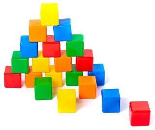 Набор кубиков - 2, 20 шт Строим Вместе 5254