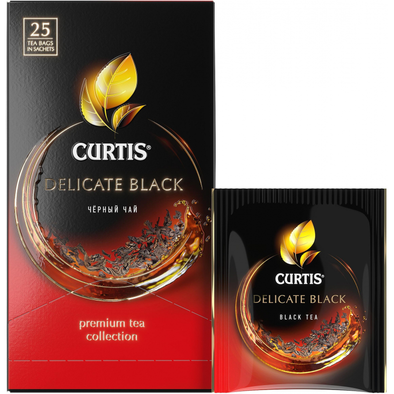 Чай Curtis черный Delicate Black,мелкий лист, 25шт/уп 1423038