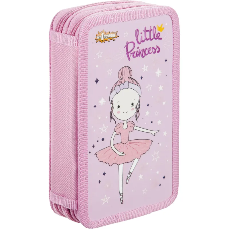 Пенал Балерина 2 отд. ламинат, выборочный лак, 190x110 мм,ПКК 11-19 Комус Класс 1716451