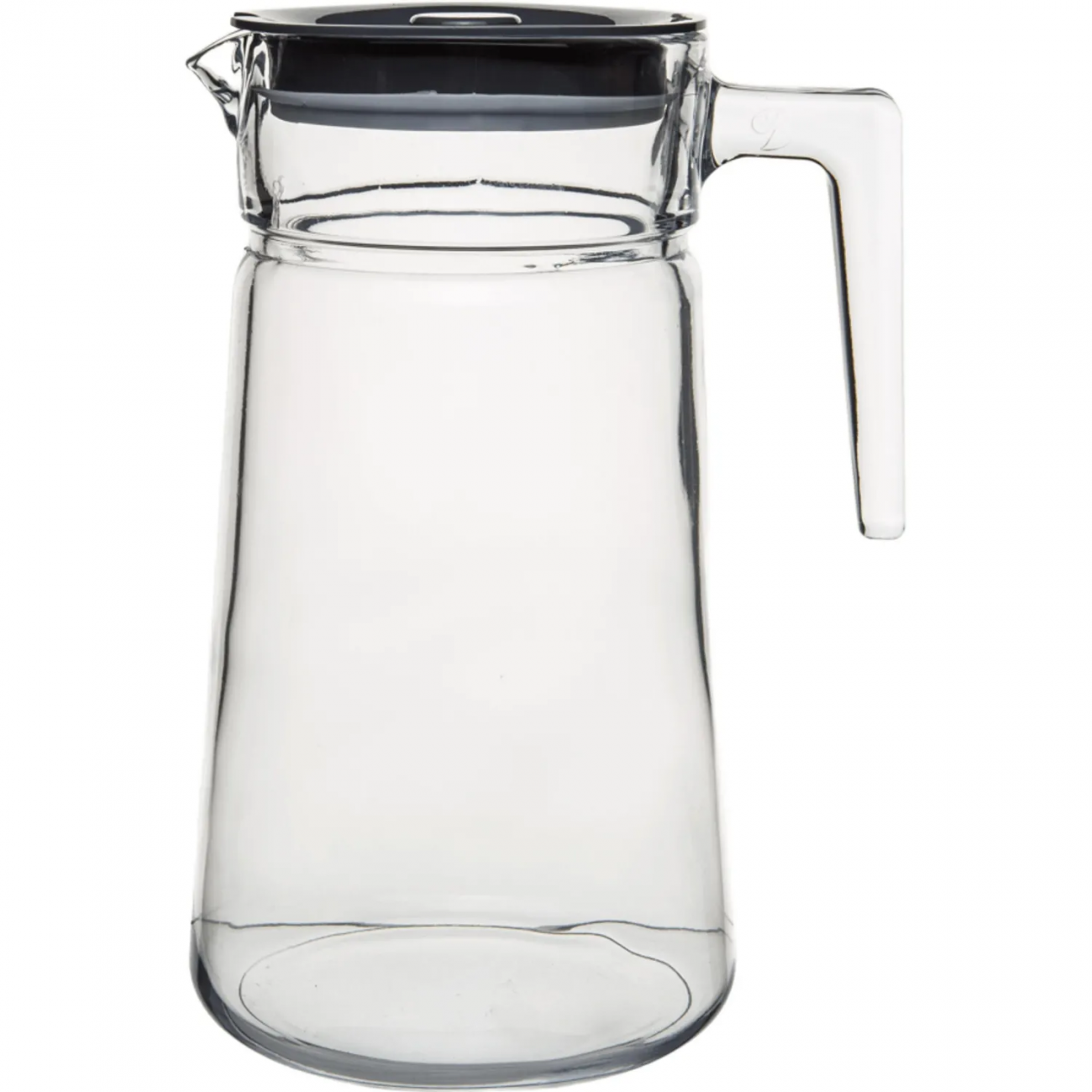 Кувшин СИТИ 2000 мл, серая пластиковая крышка,стекло, 6шт/уп Pasabahce 2331731 43038SLB-6