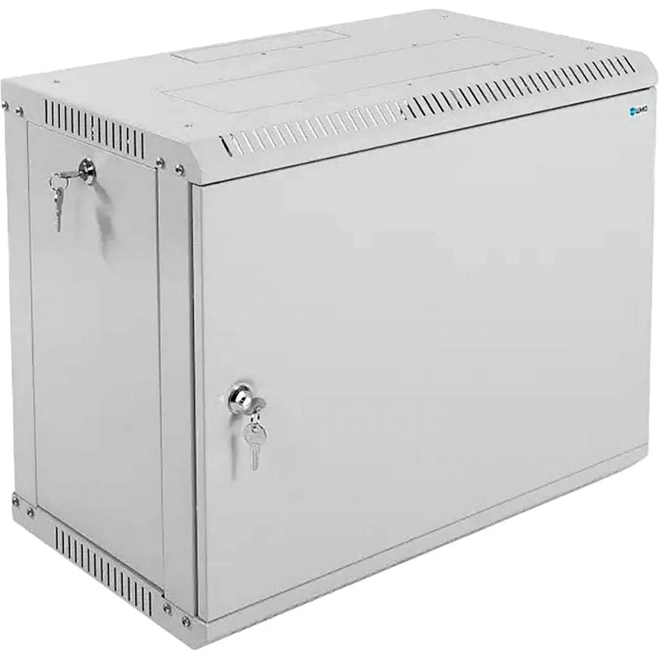 Шкаф настенный телеком. ЦМО разб. 9U (600х350) дверь металл (ШРН-Э-9.350.1) 2112778