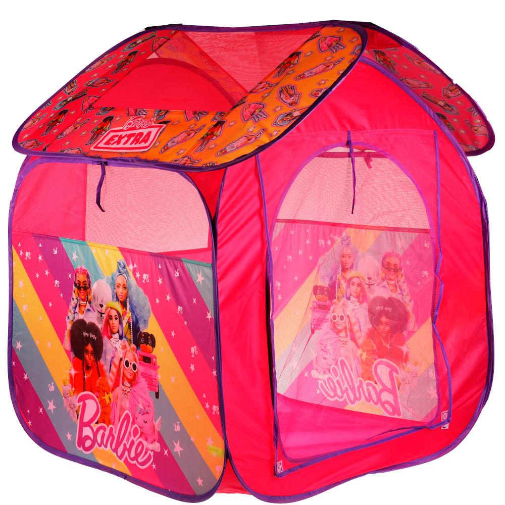 Палатка детская игровая Барби, 83х80х105 см в сумке Играем Вместе GFA-BRBXTR-R