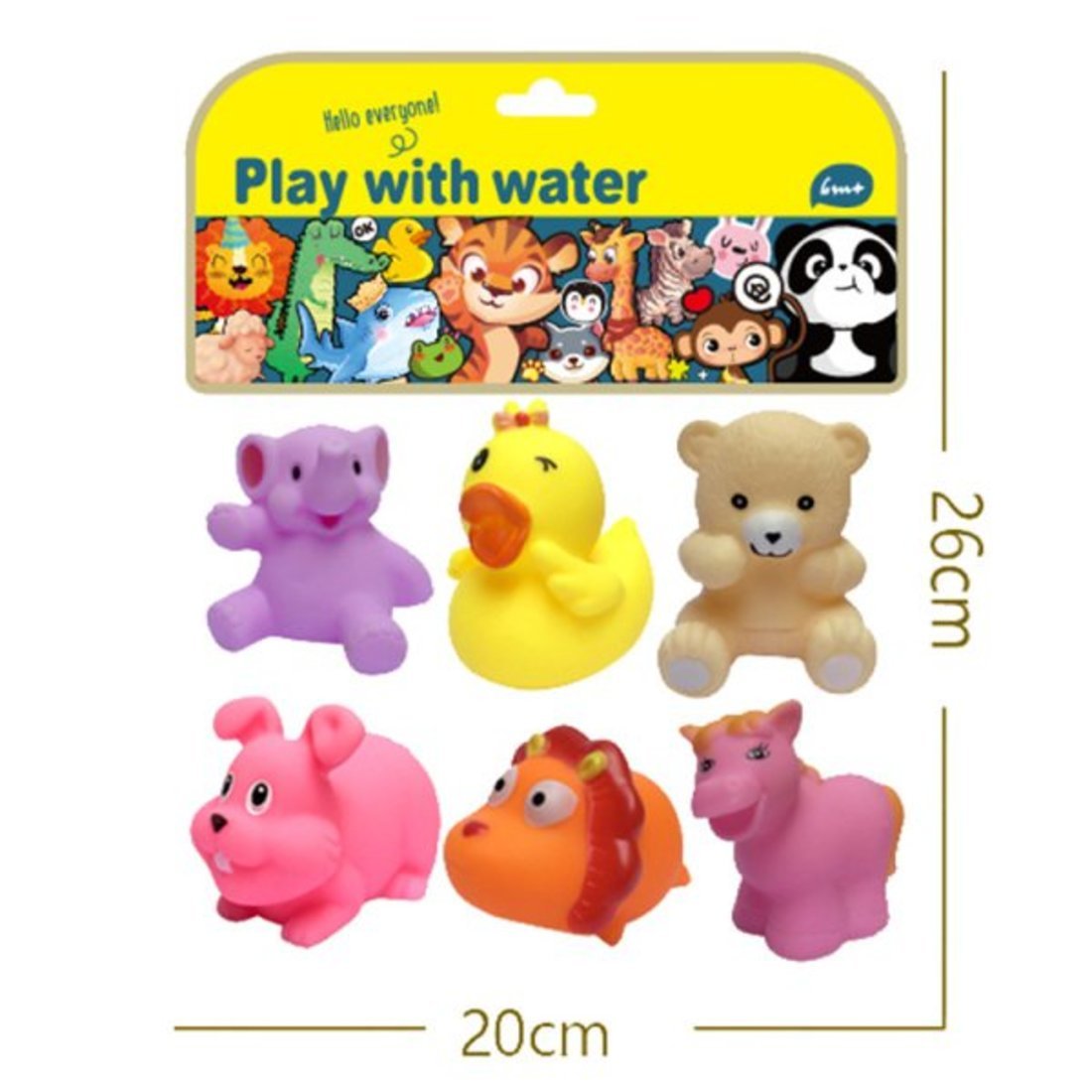 Набор игрушек для купания, 6 шт Наша Игрушка 201202546