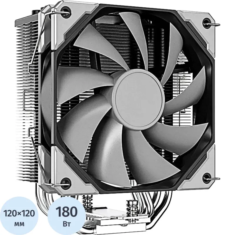 Кулер ID-Cooling SE-214-XT Basic AM5/AM4/1151/1200/1700 черный 4-pin 180W 2134795