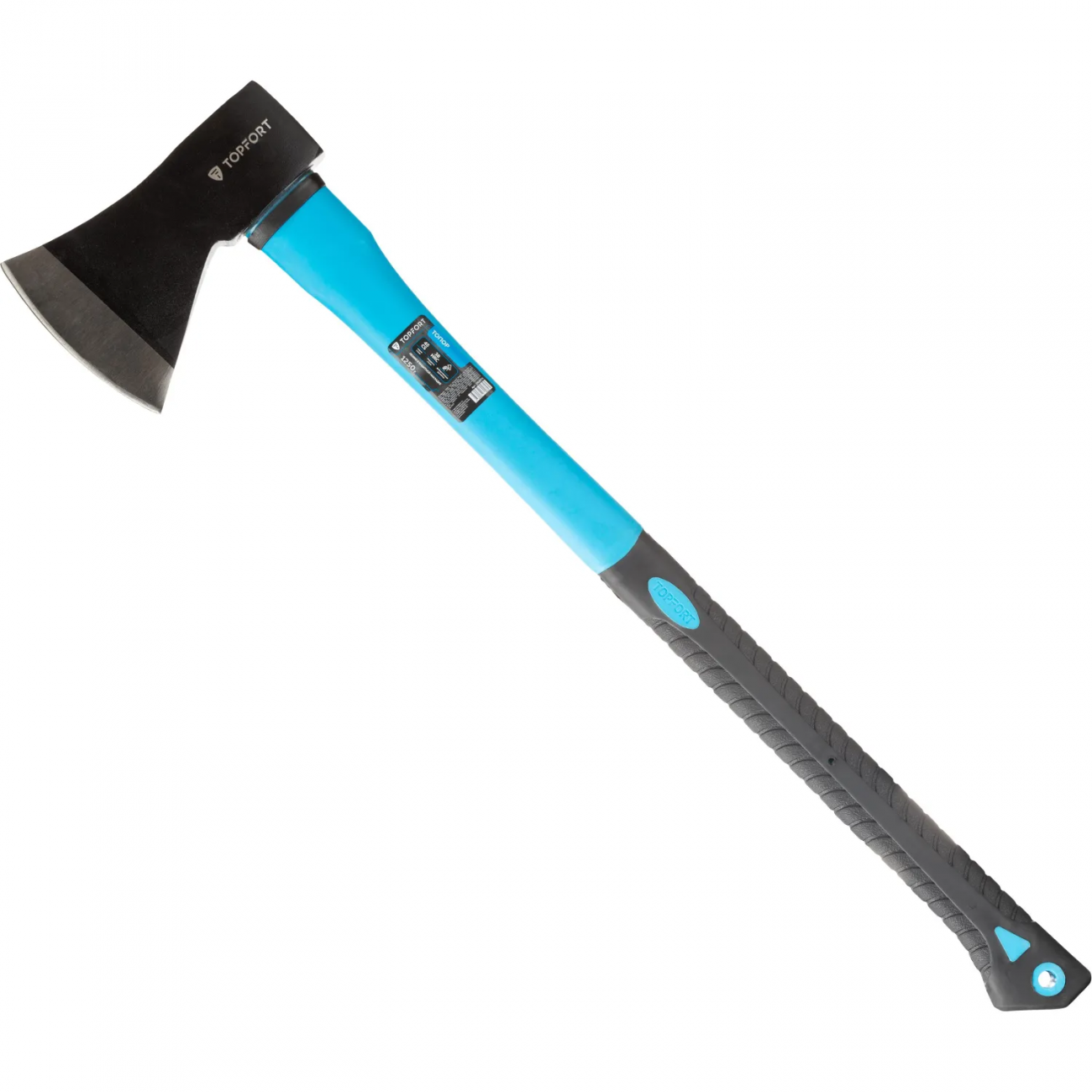 Топор 1250 г из углеродистой стали Topfort фиберглассовое топорище 1704775