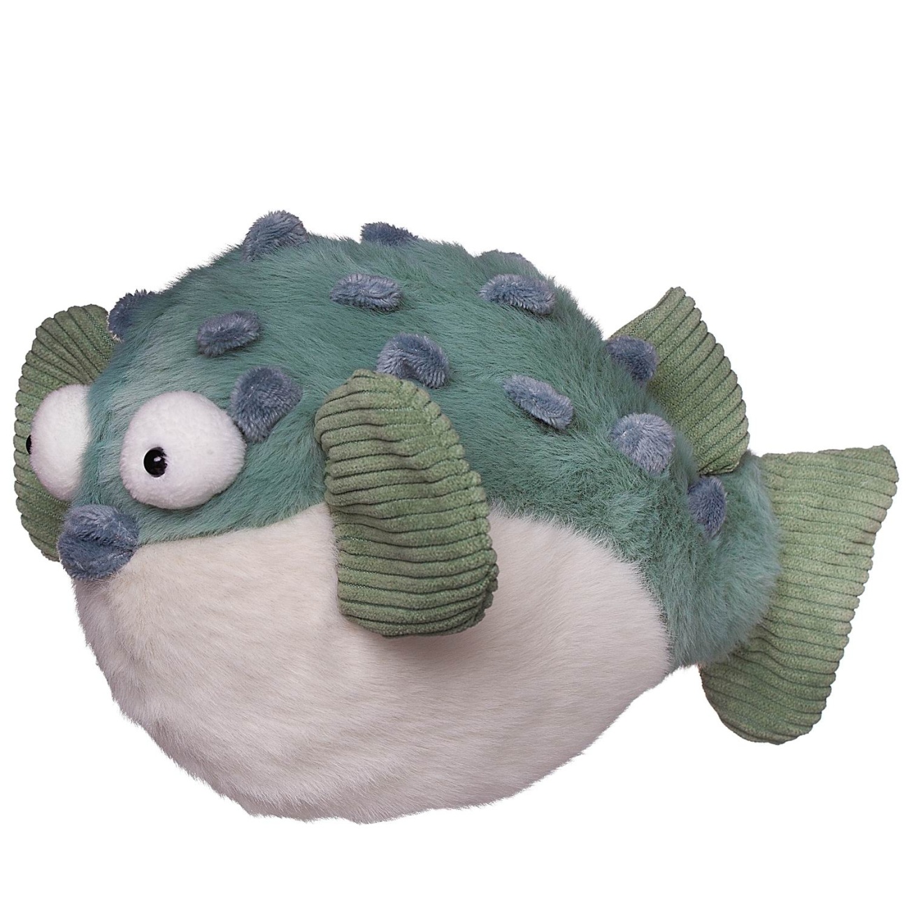 Мягкая игрушка Abtoys В дикой природе. Рыба Фугу зеленая, 22см M4881